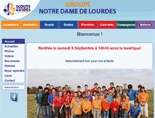 Tablet Screenshot of ndl-scouts-nancy.fr